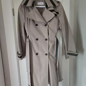 Calvin Klein Women's Beige Trench Coat